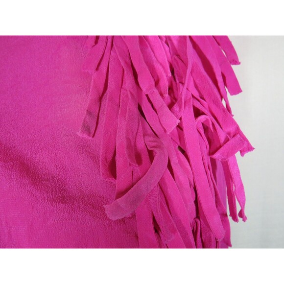 Rieley Pink Fringed Silk Sleeveless Top Size Small -READ DESC- - Picture 10 of 12